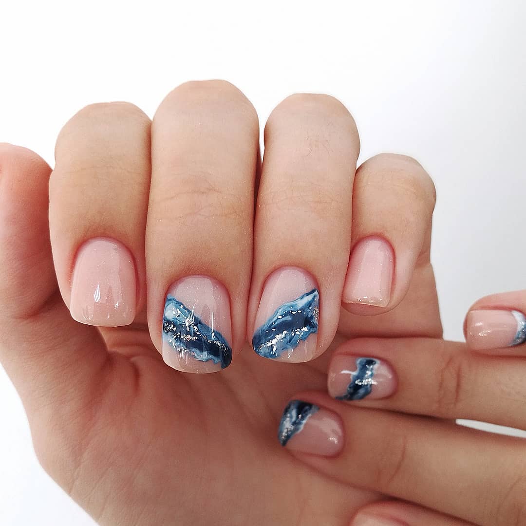 Summer Seaweed Swirls With Silver Accents
