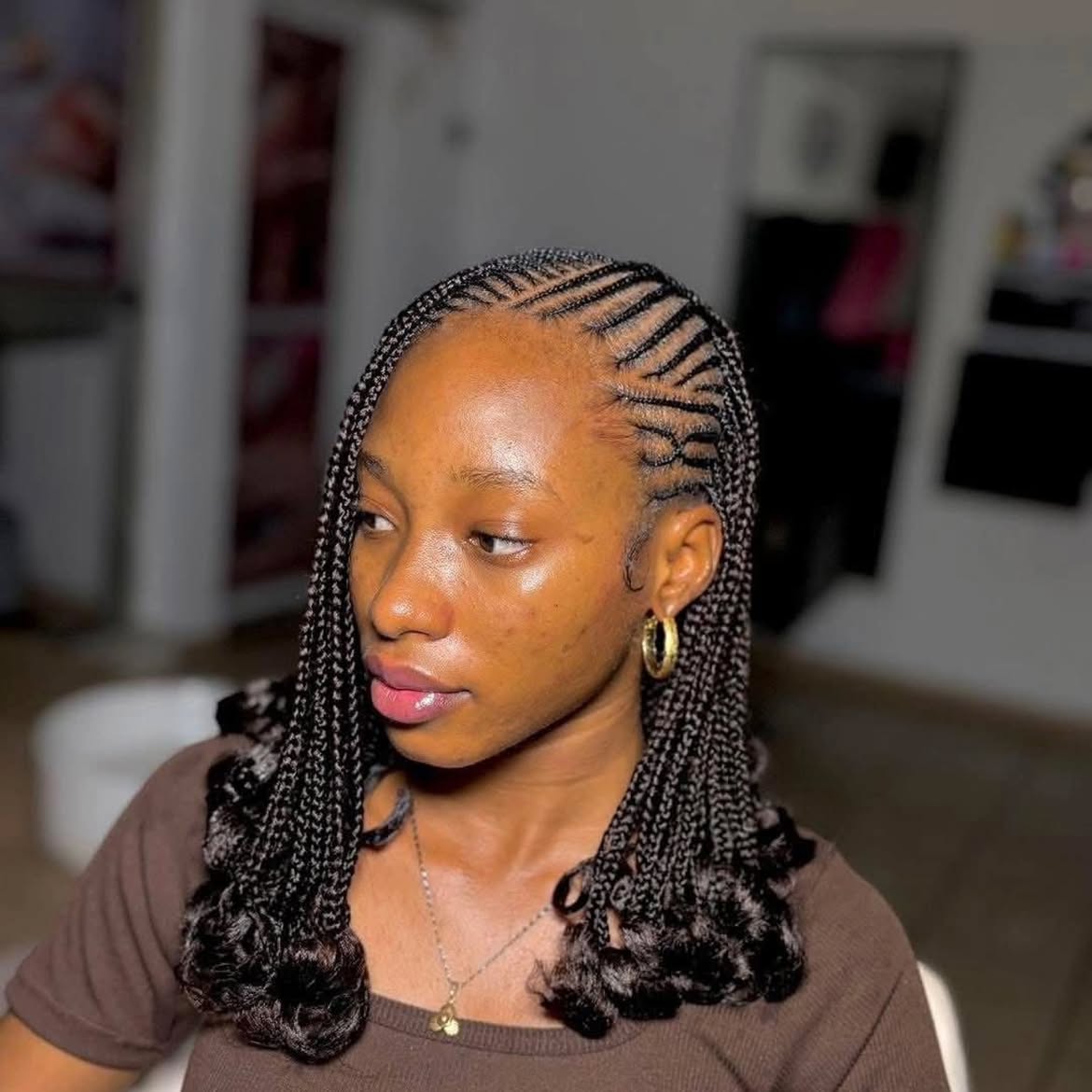 Braided Bob With Curly Ends Braided Bob