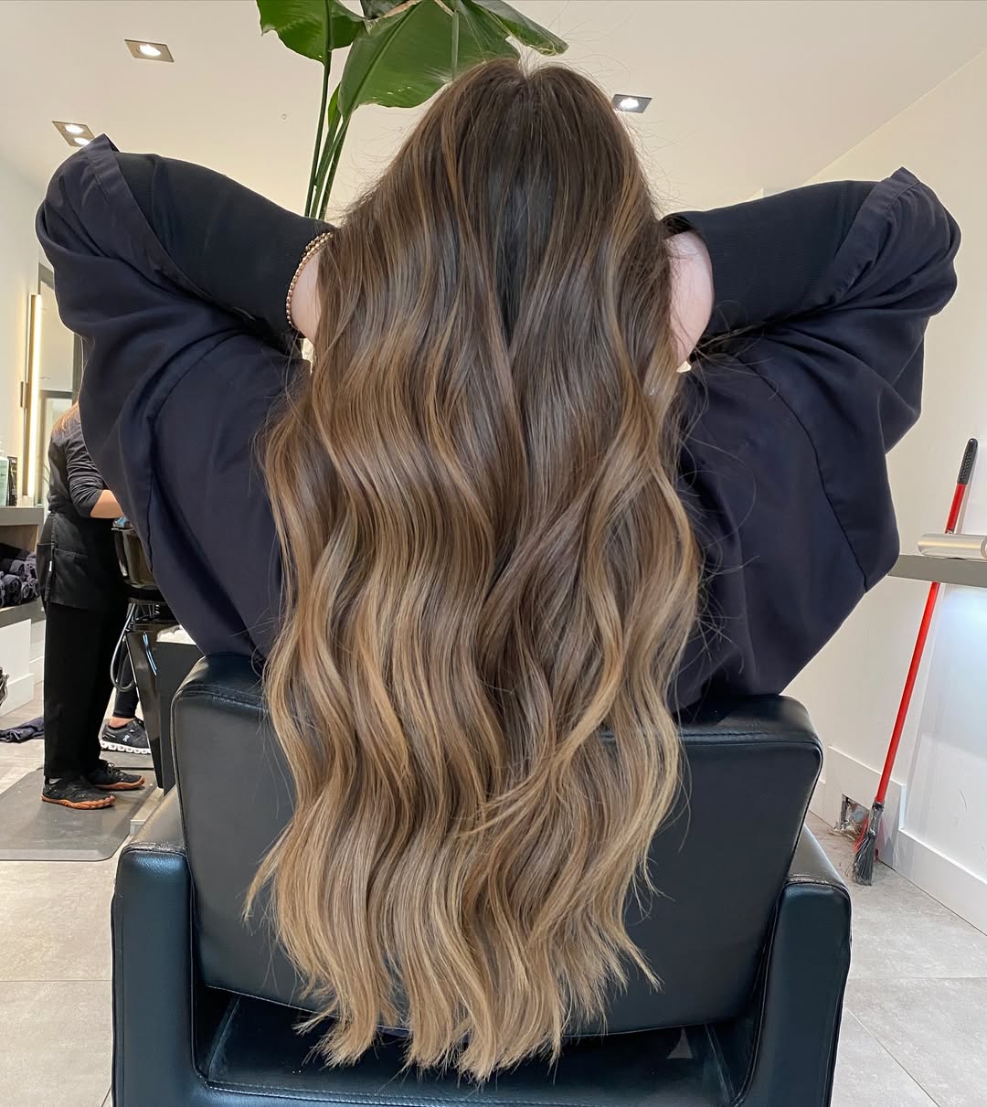 Caramel Balayage Waves for Fall