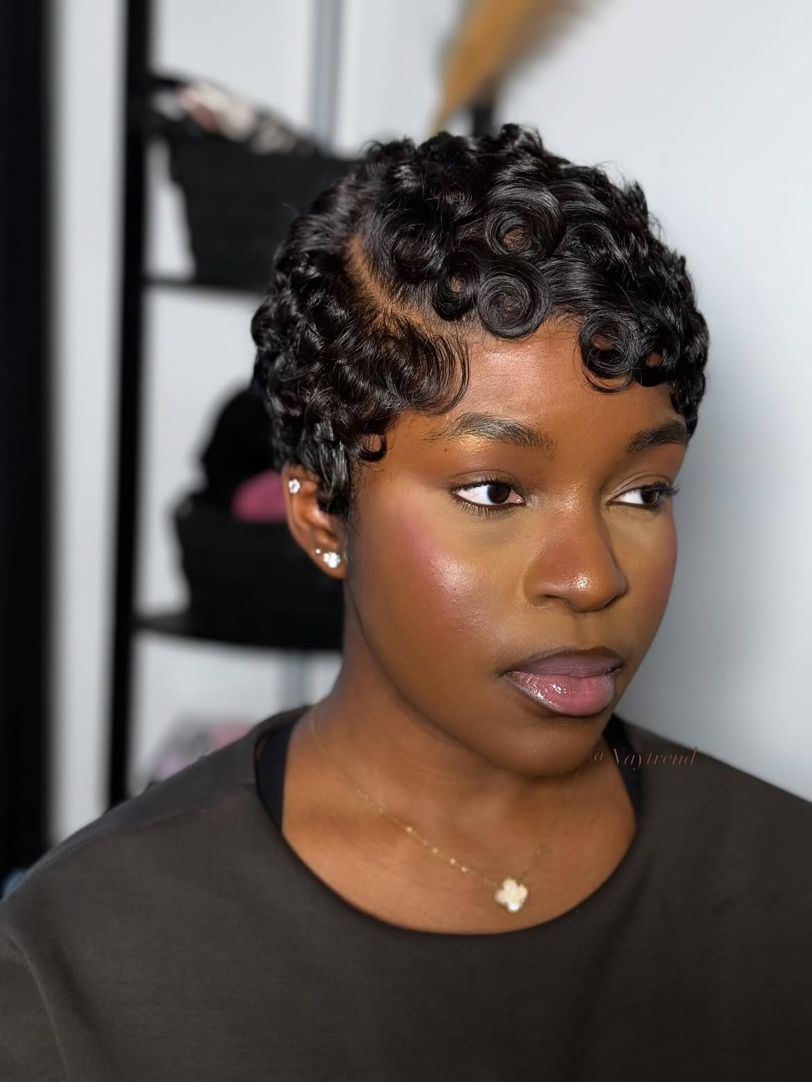 Chic Finger Waves Pixie Cut