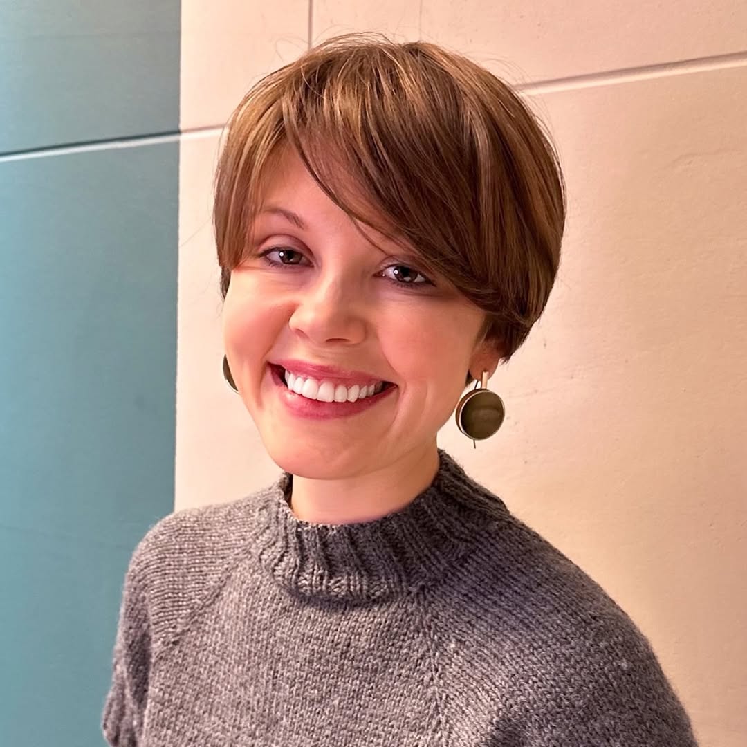 Chic Medium Brown Pixie With Side Bangs