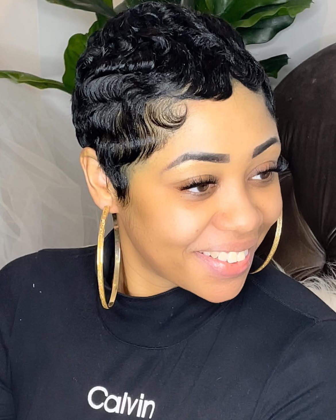 Classic Finger Waves Pixie Cut