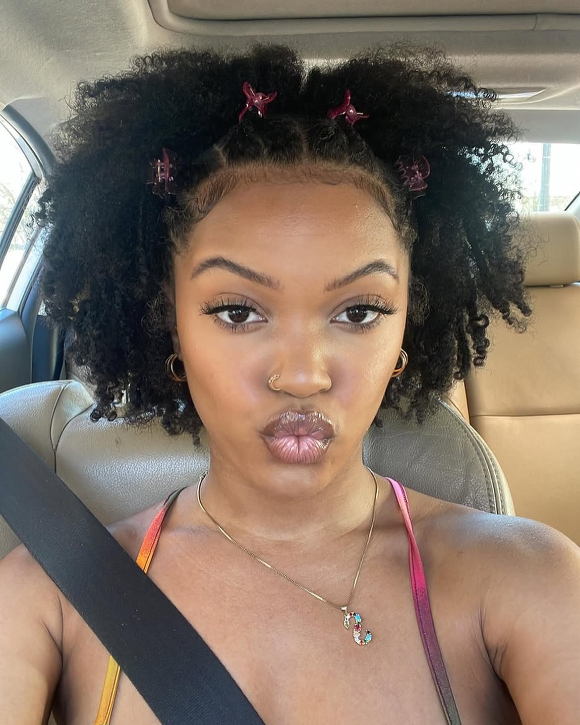 Cute Mini Claw Clips For Natural Textured Hair