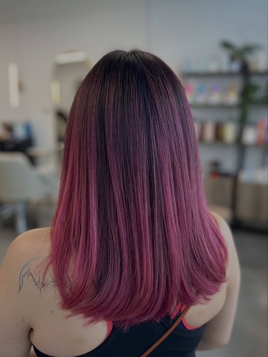 Deep Plum Root Melt With Vibrant Magenta