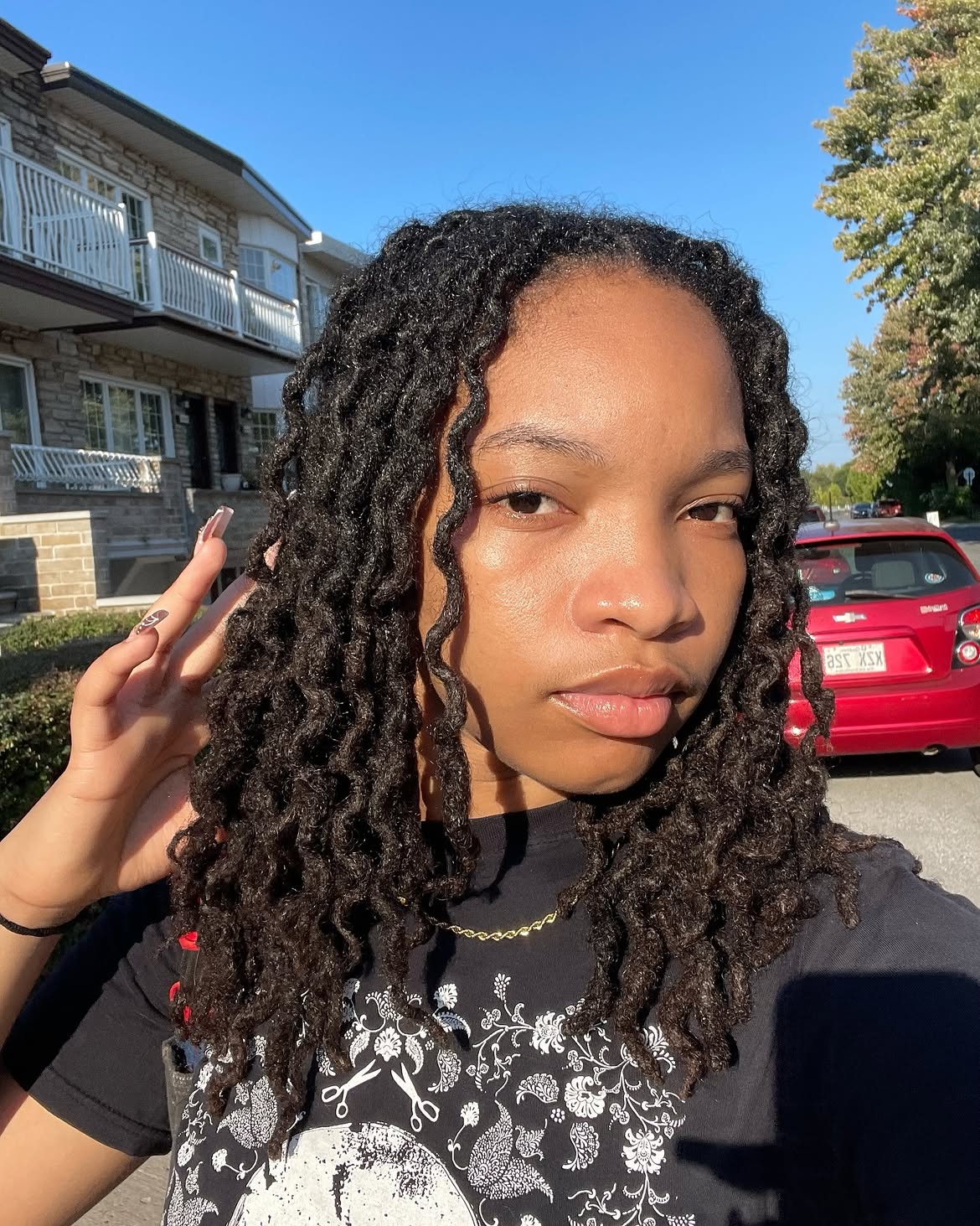Defined Spring Twists With Natural Black Hair