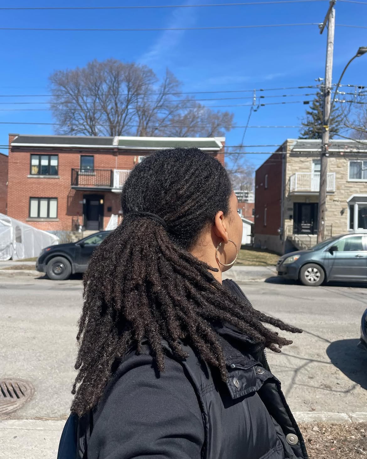 Elegant High Ponytail With Long Dreadlocks