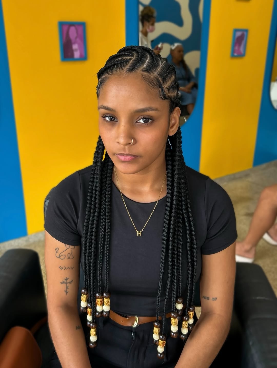 Ghana Braids With Beaded Ends