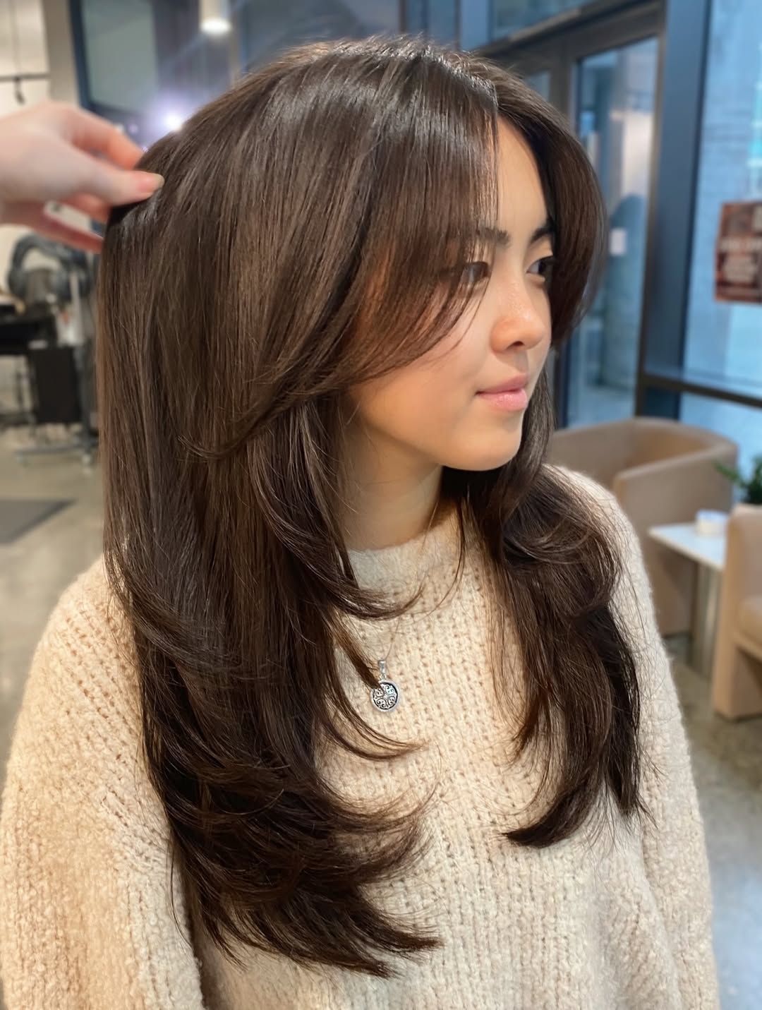 Gorgeous Long Medium Brown Hair With Face Framing Layers