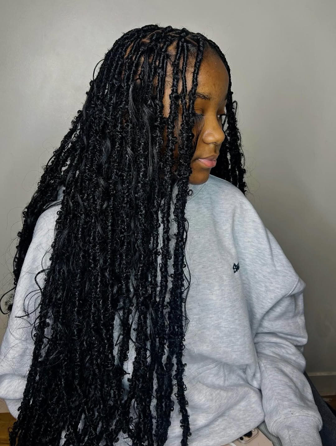Gorgeous Shoulder Length Butterfly Locs Hairstyle