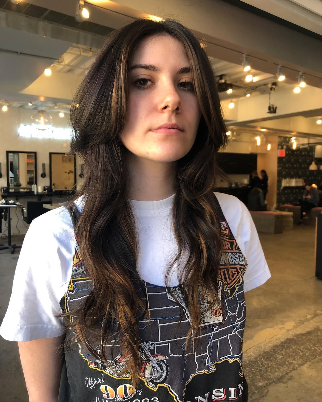 Long Wavy Shag Cut With Curtain Bangs