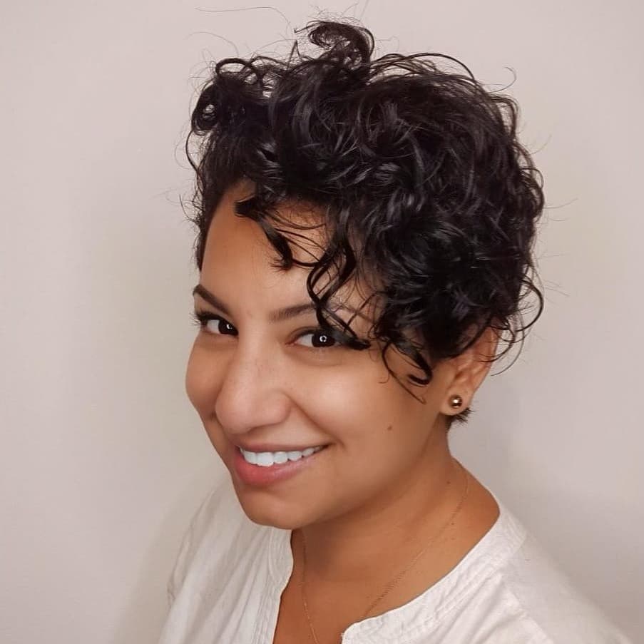 Playful Pixie Cut For Curly Hair