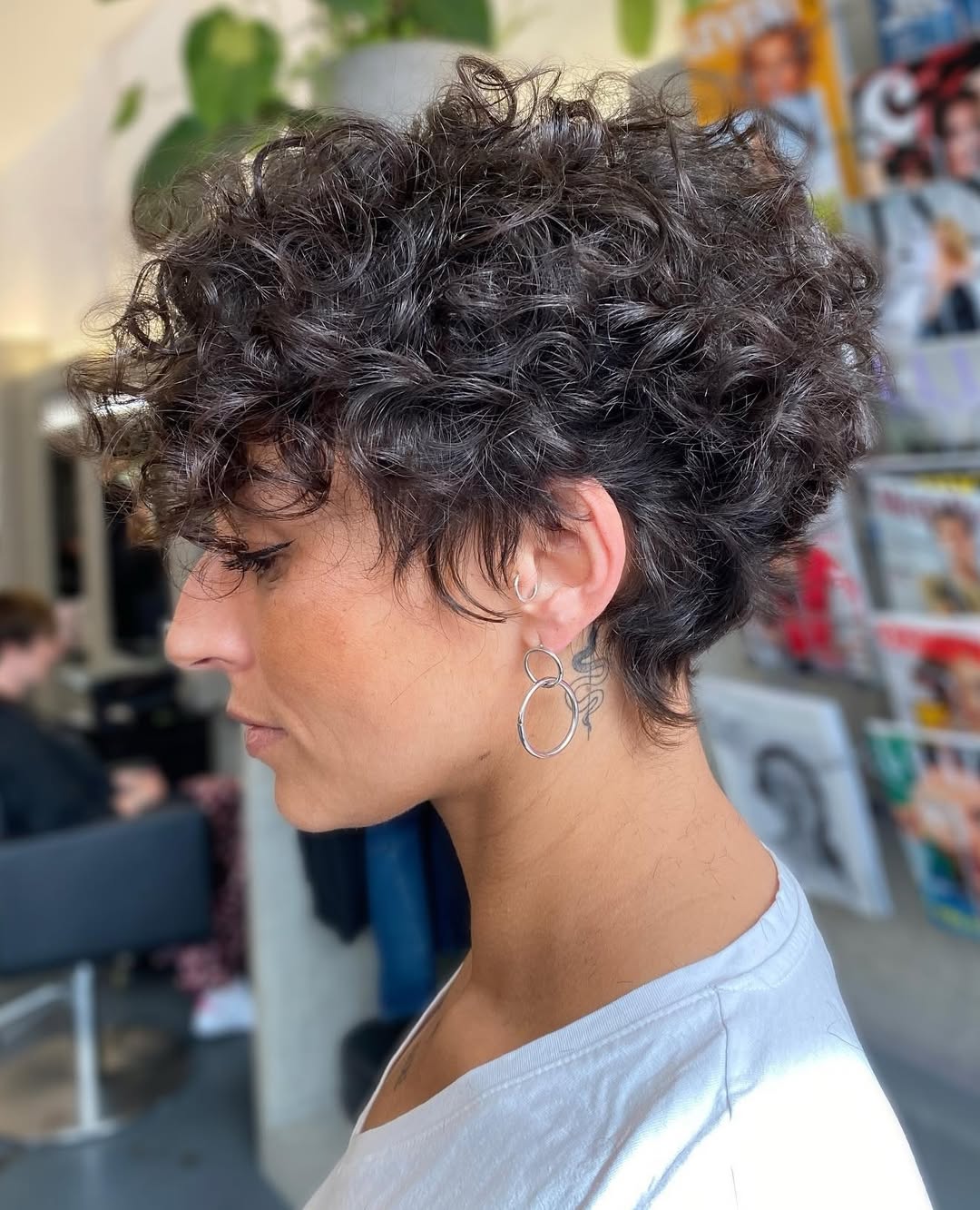 Playful Pixie With Natural Curly Texture