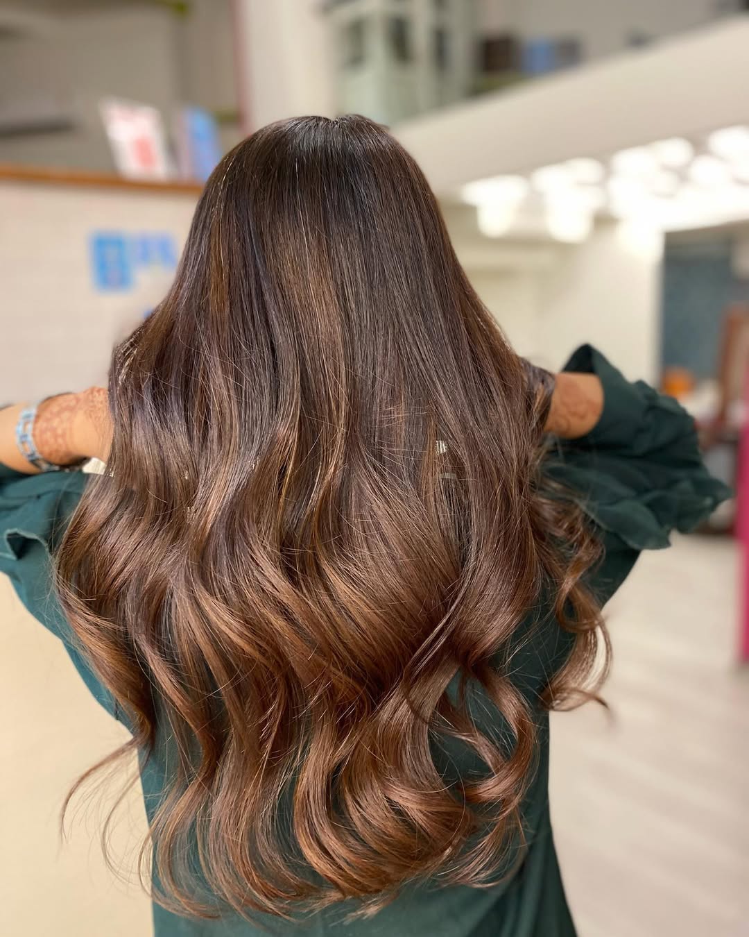 Rich Ginger Toffee Balayage Waves