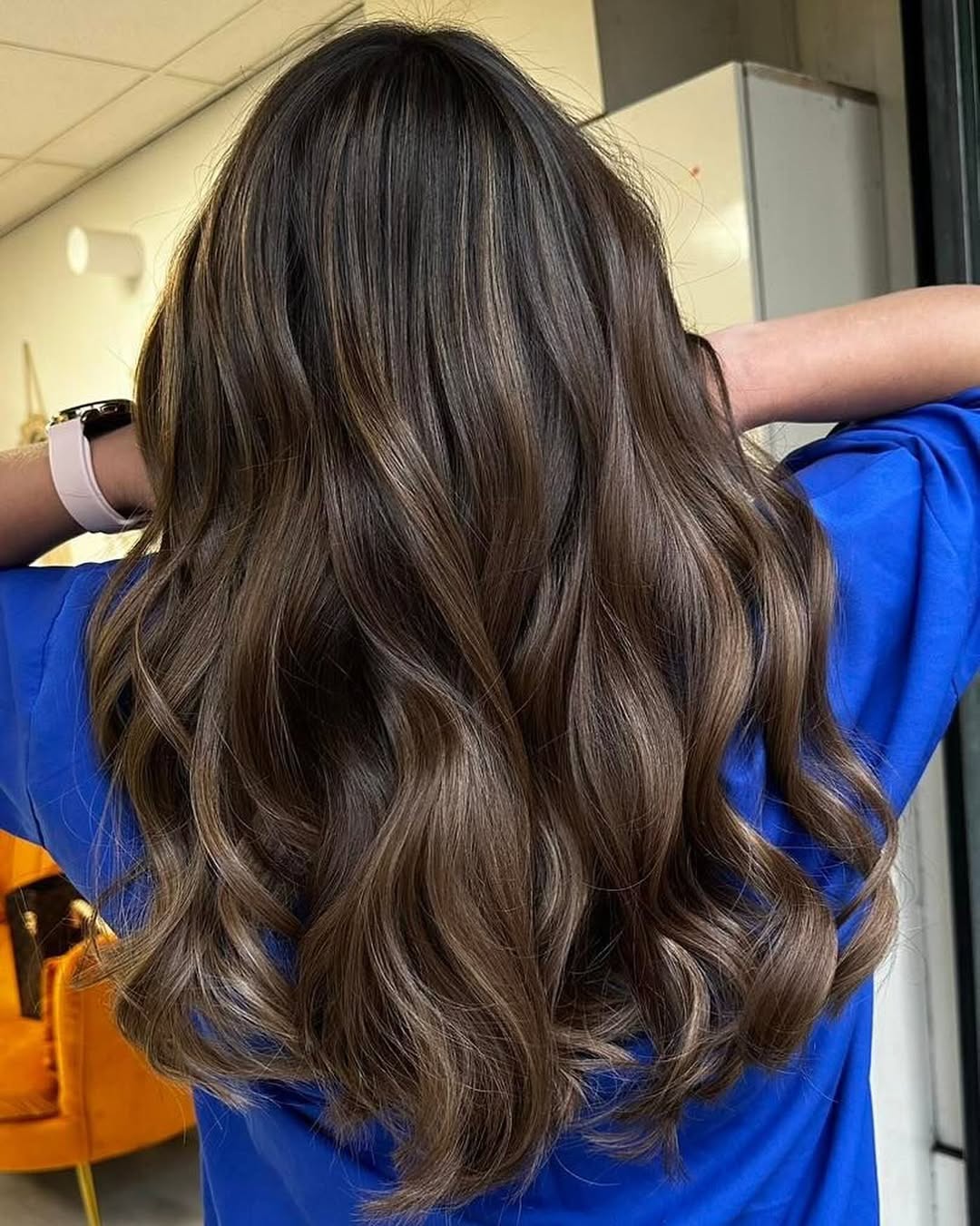 Rich Mocha Brown With Toasted Caramel Highlights