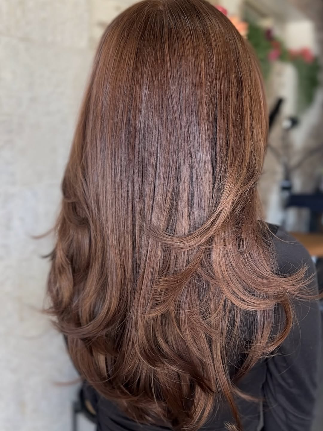 Rich Warm Brown Layers With Voluminous Ends