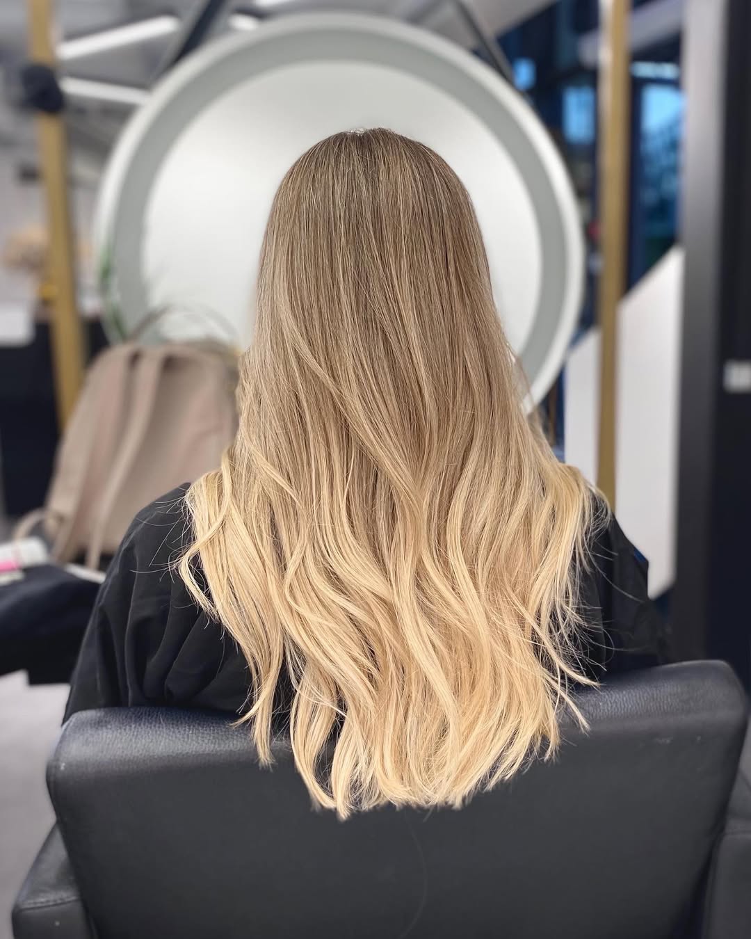 Sun-Kissed Honey Blonde Balayage Waves