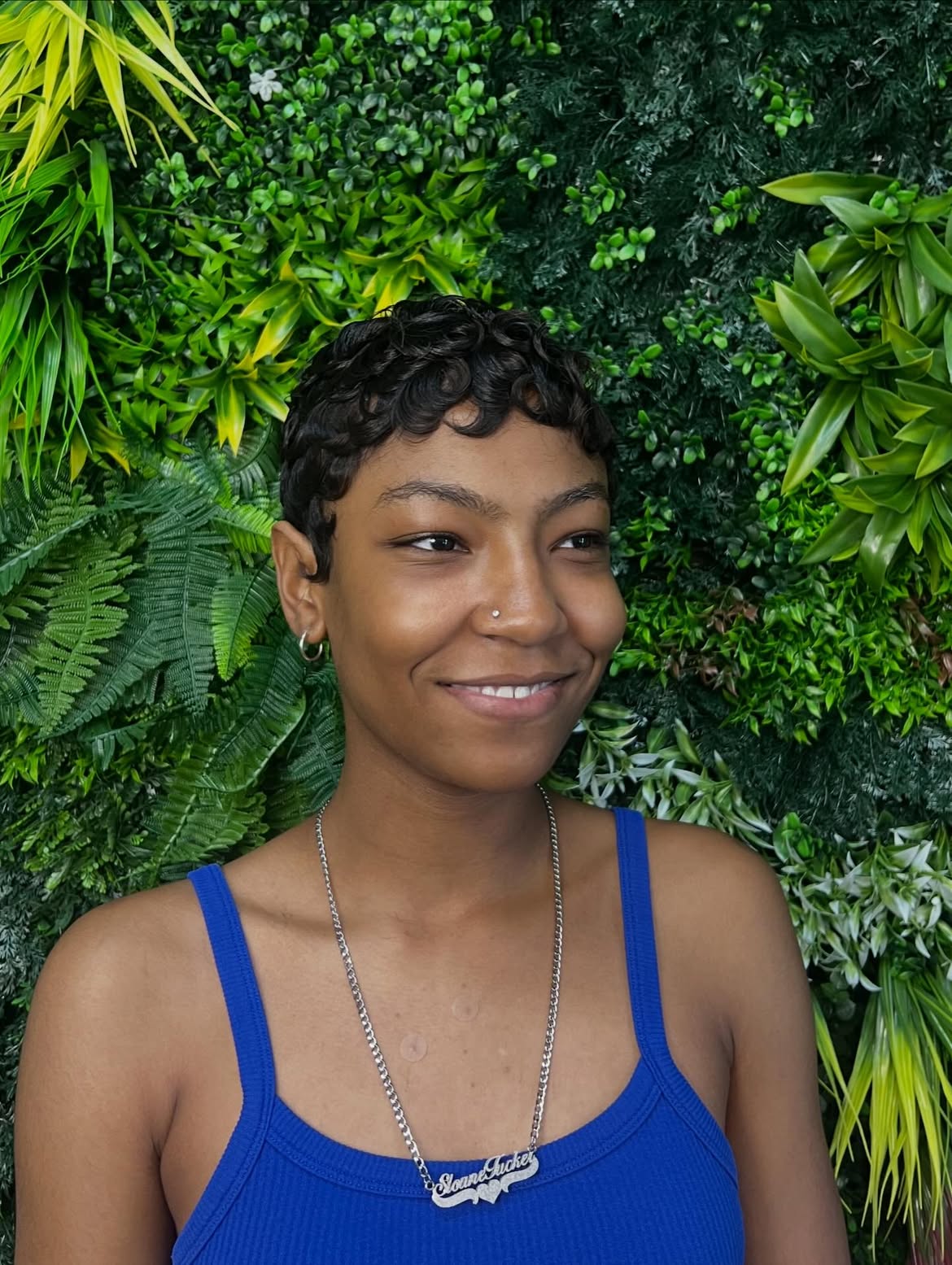 Textured Pixie Cut With Defined Curls