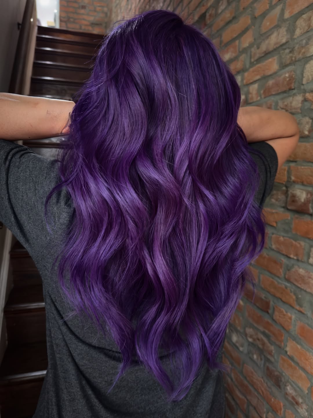 Vibrant Amethyst Waves For Bold Hair Transformation