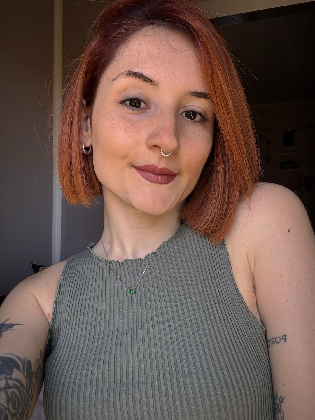 Vibrant Copper Bob With Subtle Layers