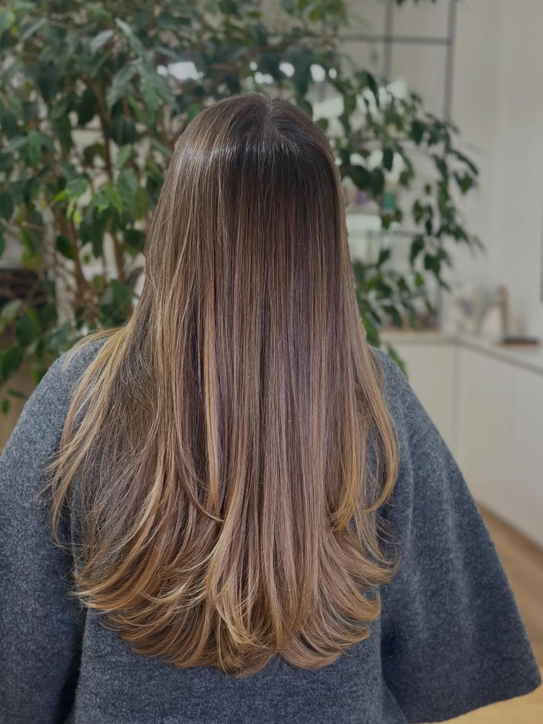 Warm Honey Blonde Balayage With Face-Framing Layers