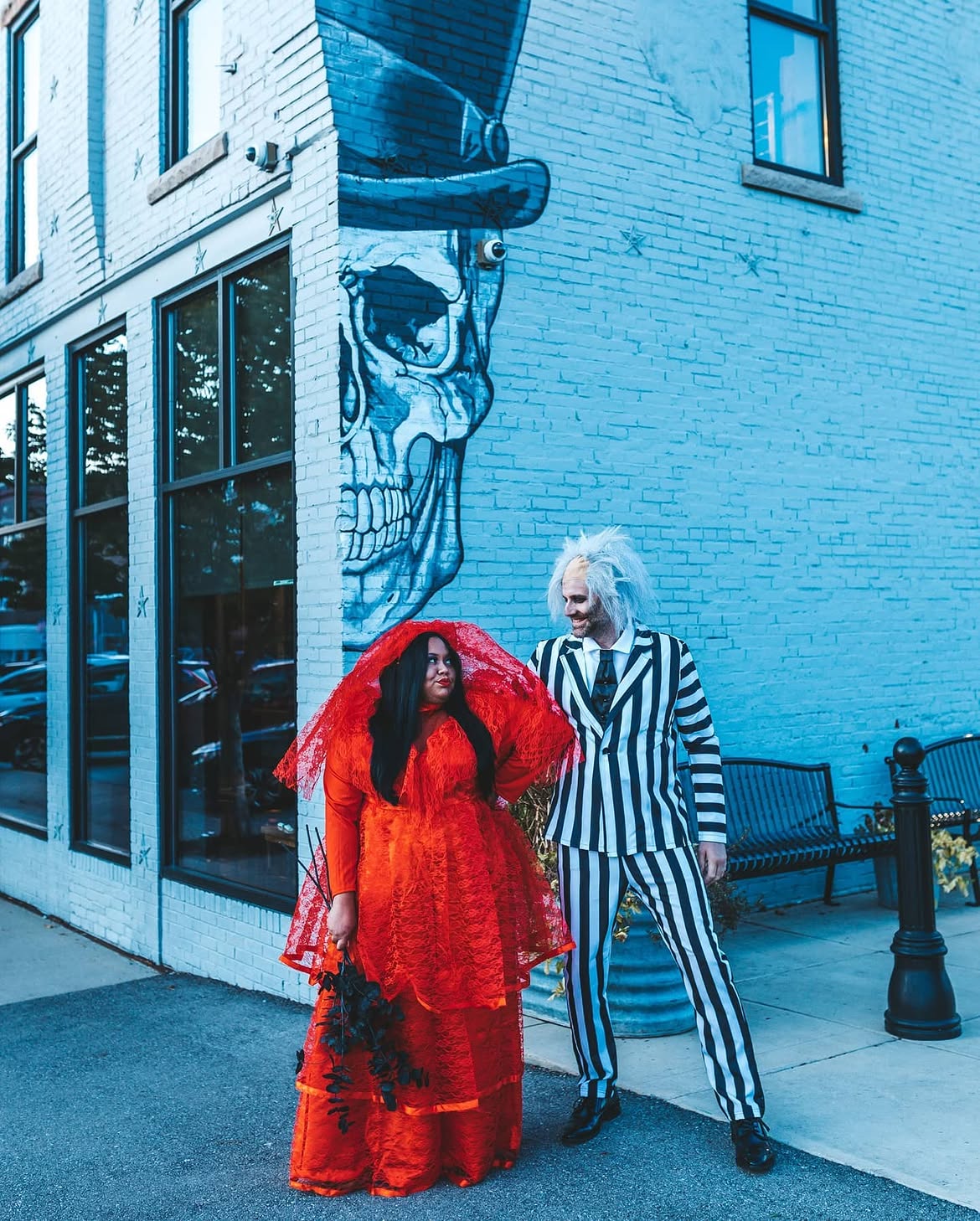Beetlejuice and Lydia Deetz Halloween Couple Costume