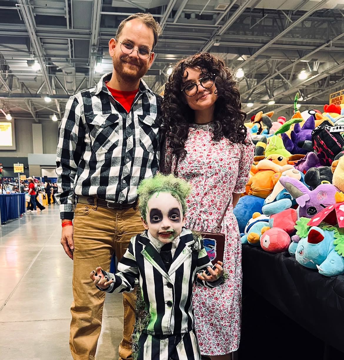 Beetlejuice Family Halloween Costume Trio