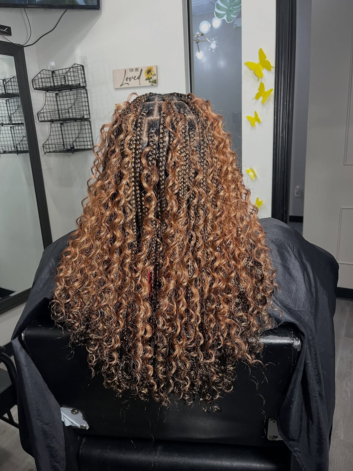 Bohemian Goddess Braids With Curly Ends