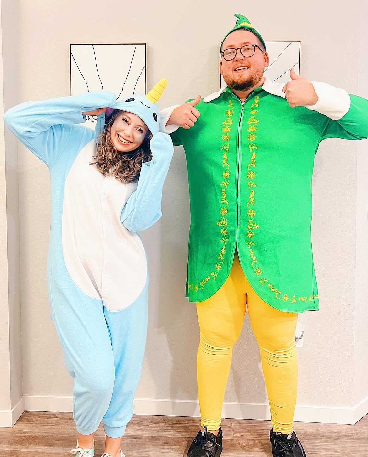 Buddy The Elf And Narwhal Couples Costume