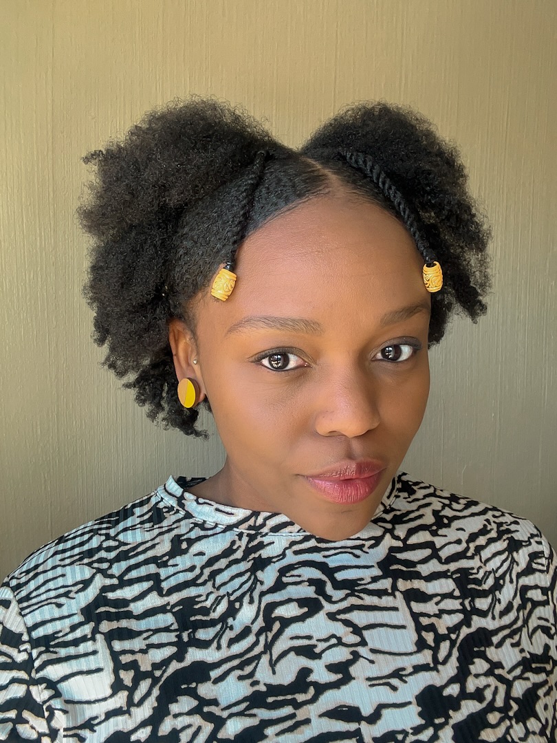 Chic Space Buns With Adorable Gold Beads