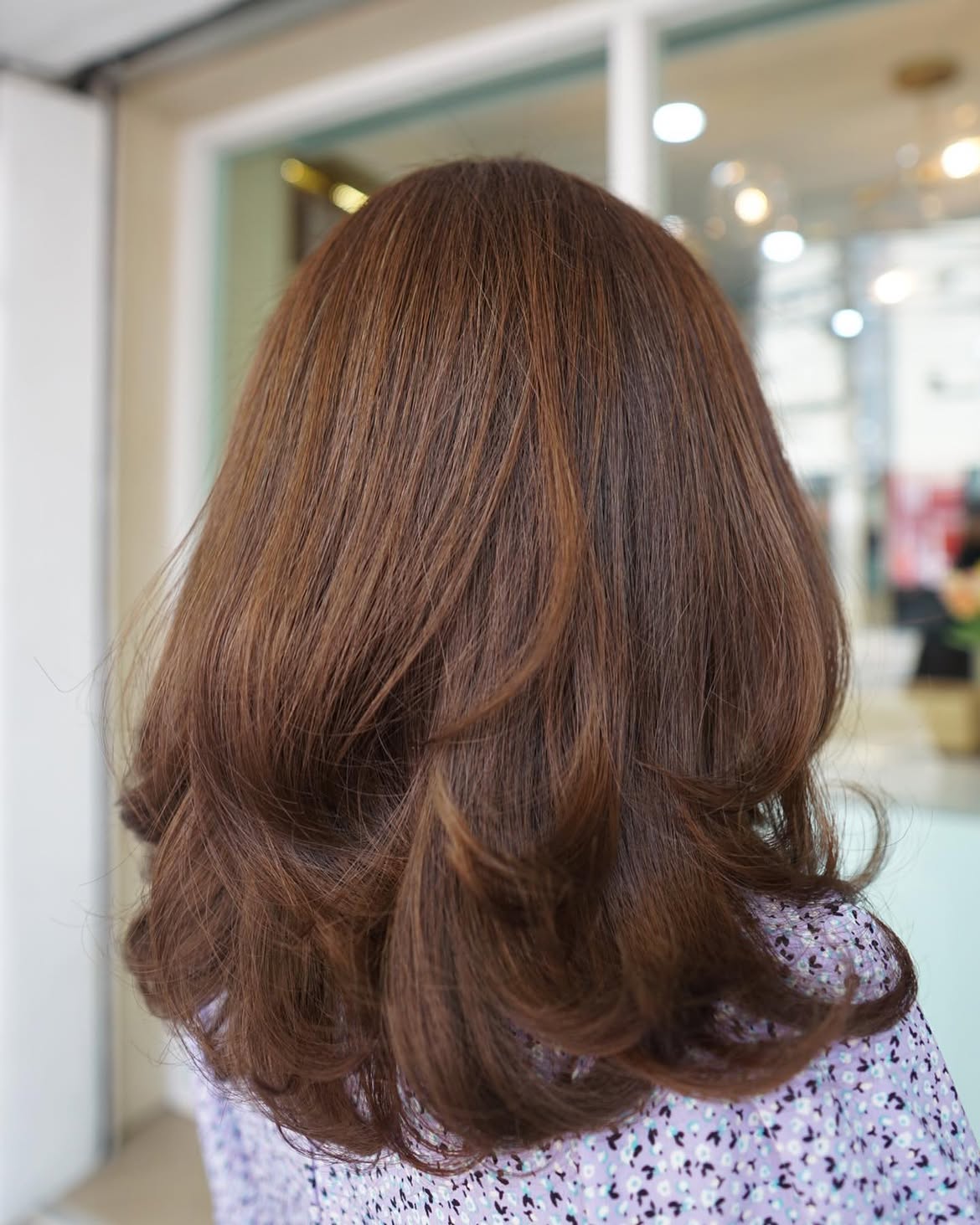 Cinnamon Brown Tones With Soft Blowout Layers