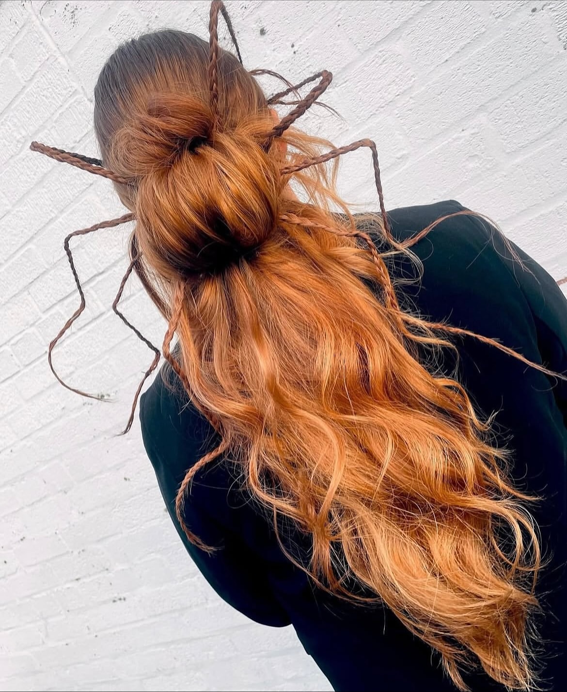 Creepy Spider Web Updo Halloween Hairstyle