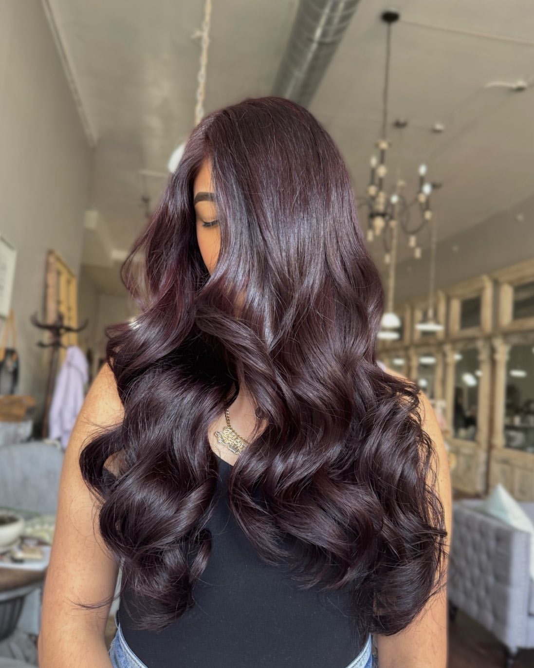 Deep Cherry Cola Waves With Dark Undertones