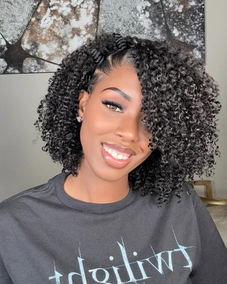 Defined Coils With Side Swoop Braids