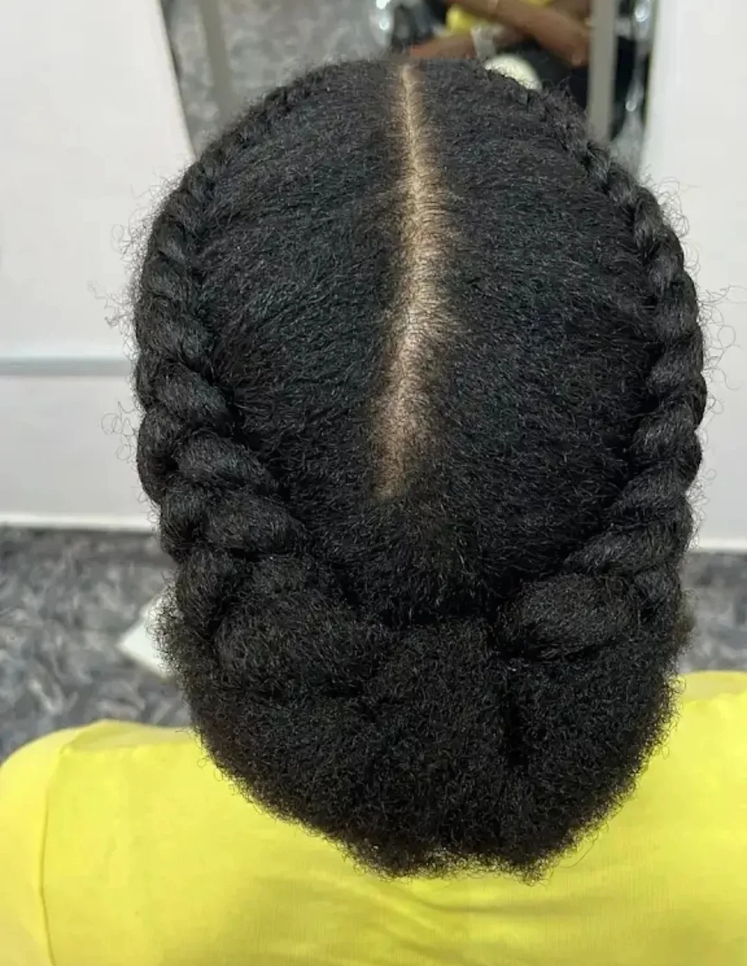 Elegant Crown Braids With Natural Textured Hair