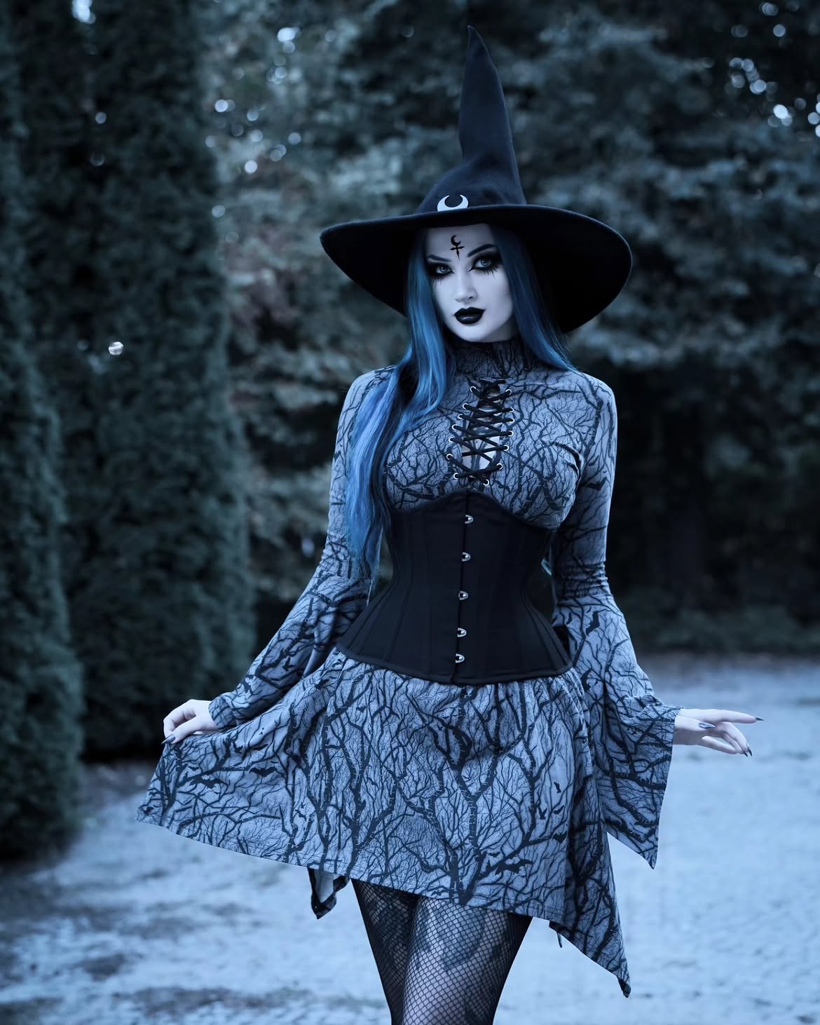 Enchanted Forest Witchy Dress With Corset