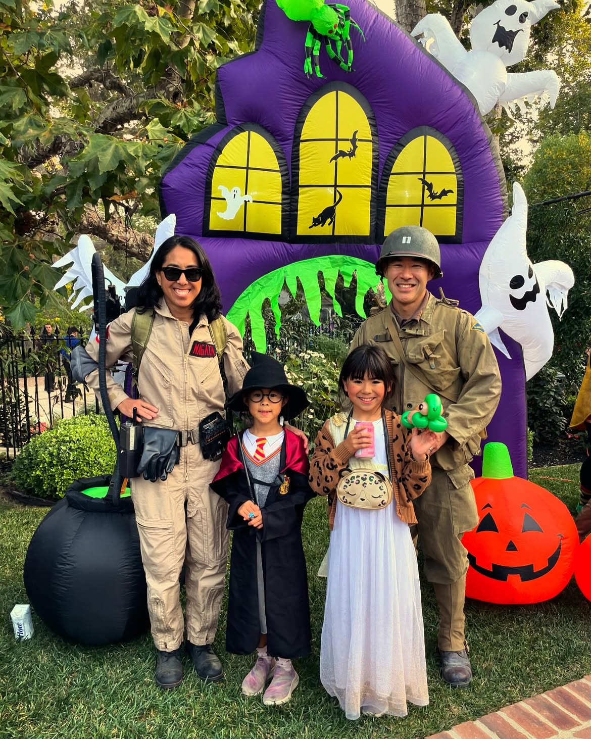 Ghostbuster Cosplay With Retro Military And Harry Potter