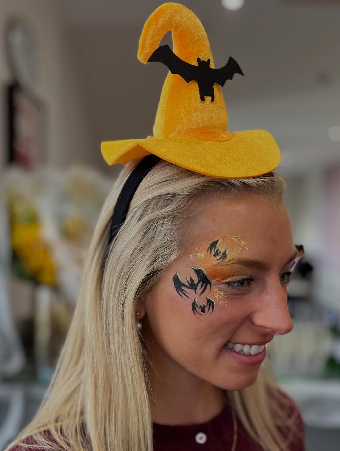 Glam Bat Halloween Hairstyle With Soft Waves