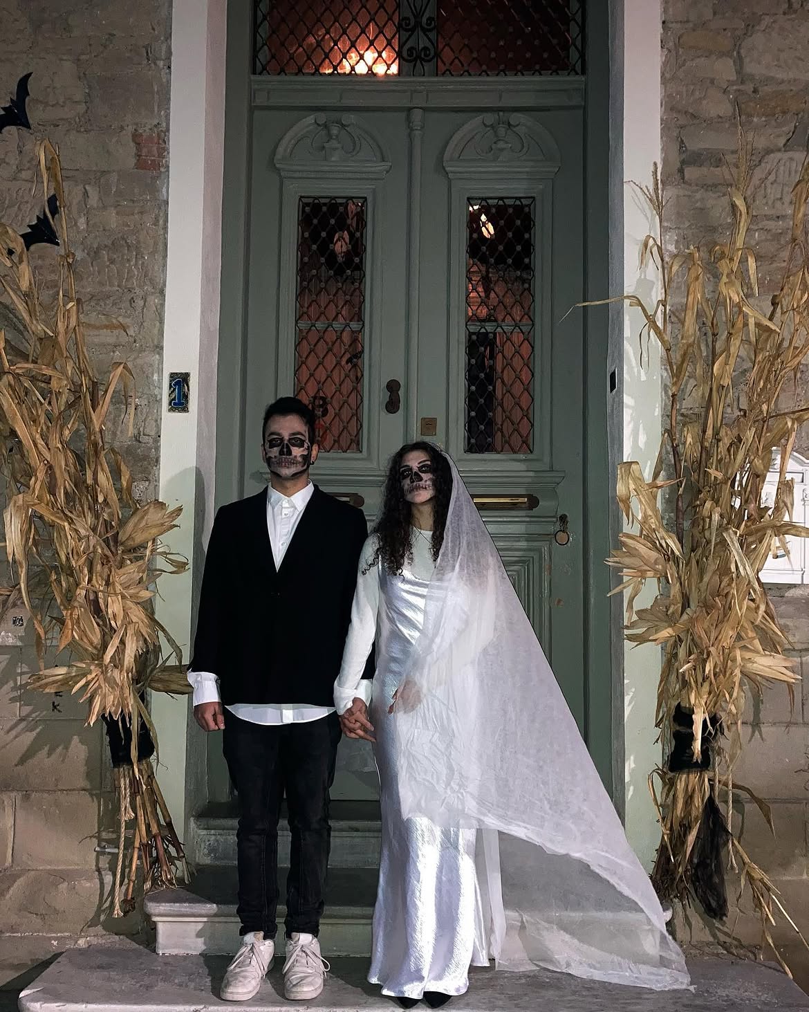 Gothic Ghost Bride And Groom Halloween Costumes