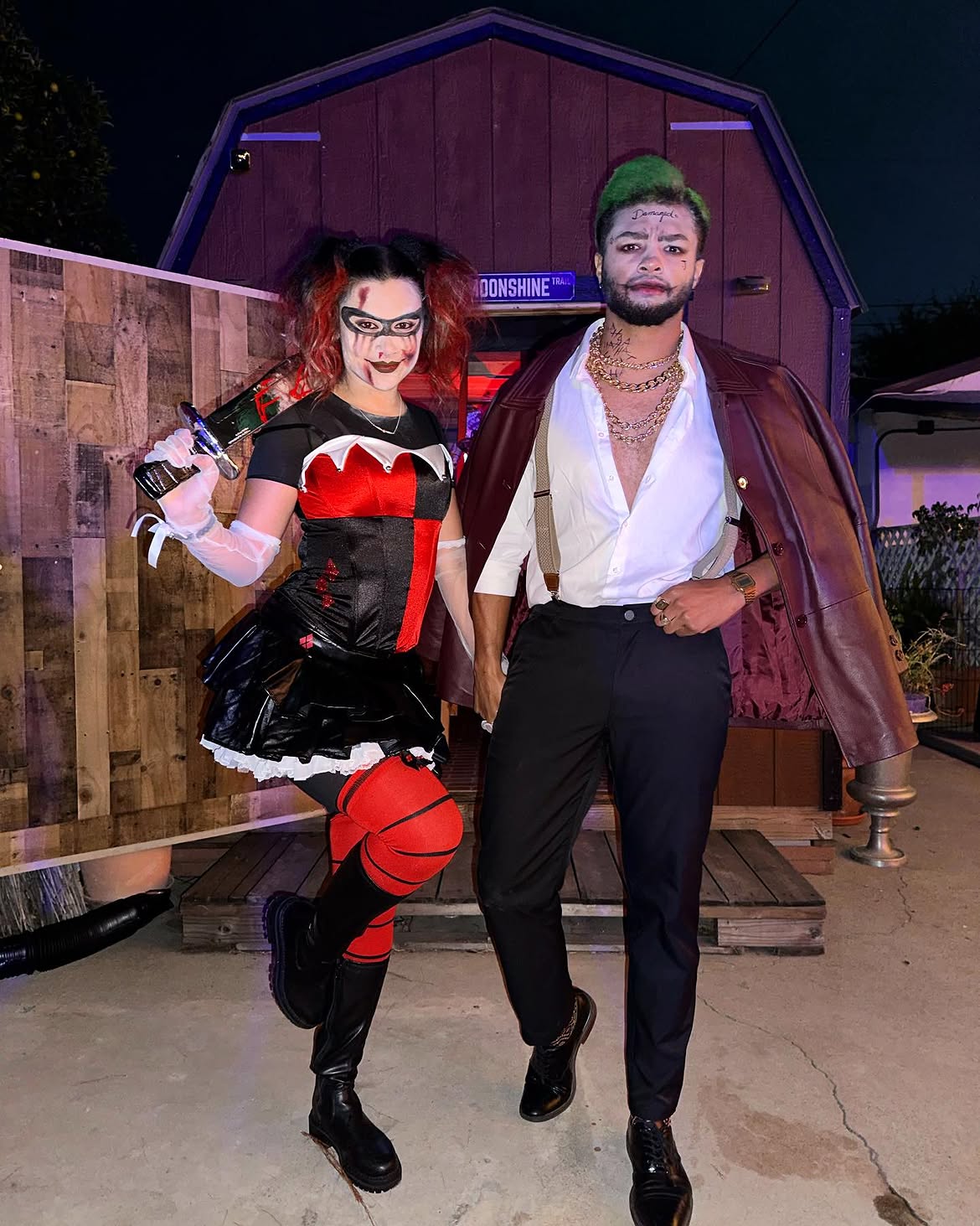 Harley Quinn And Joker Inspired Halloween Couple Costumes