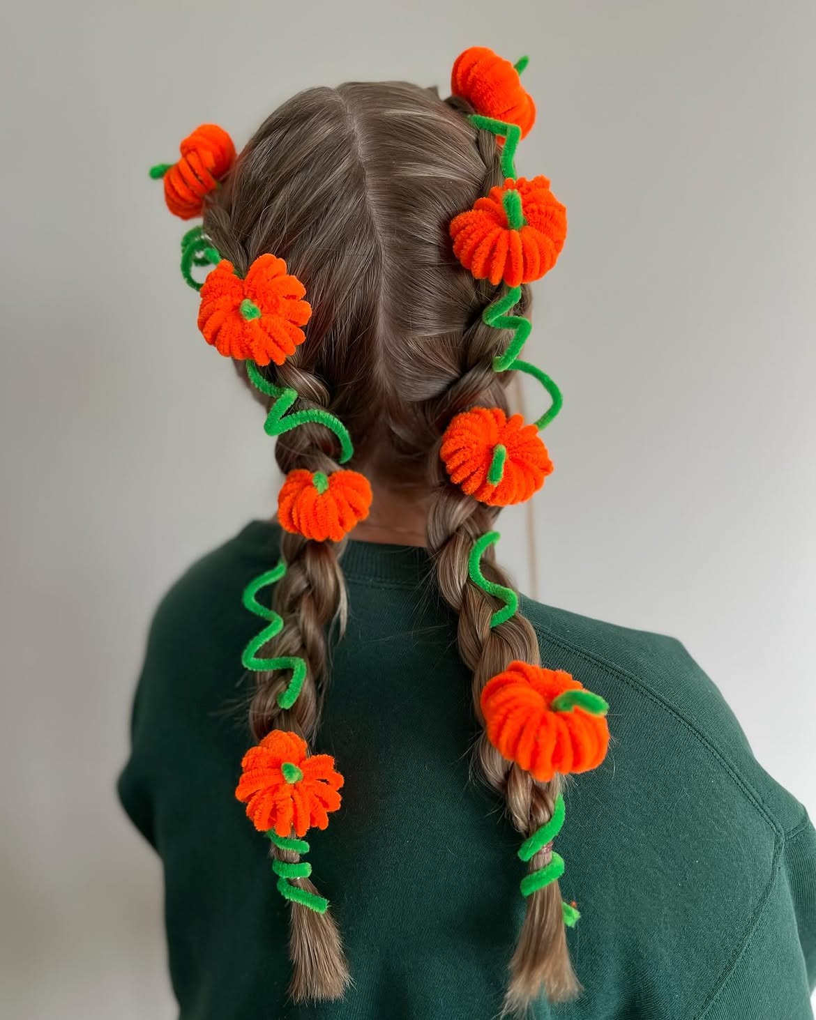 Pumpkin Patch Braids For Halloween
