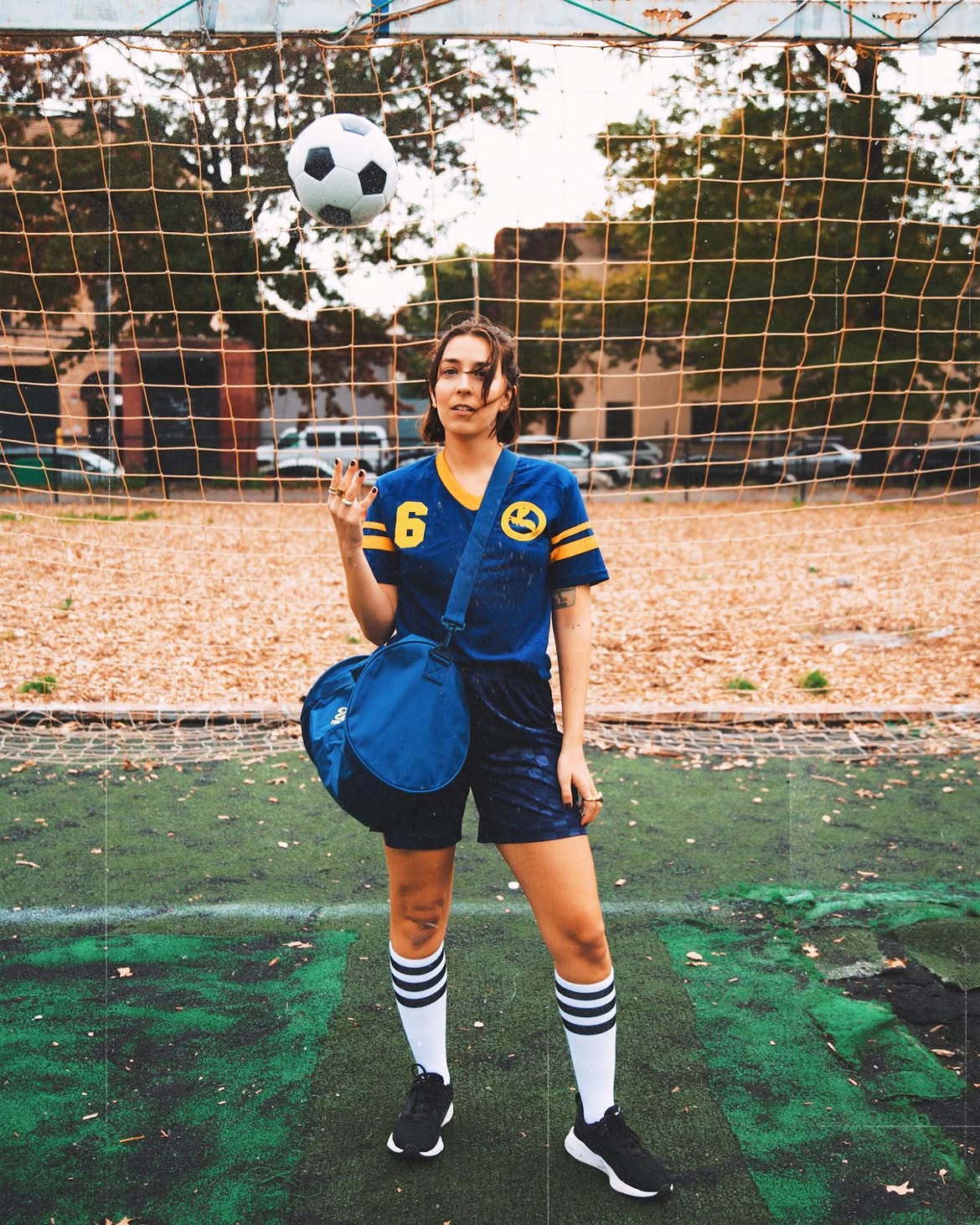 Retro Sporty Soccer Uniform Halloween Costume