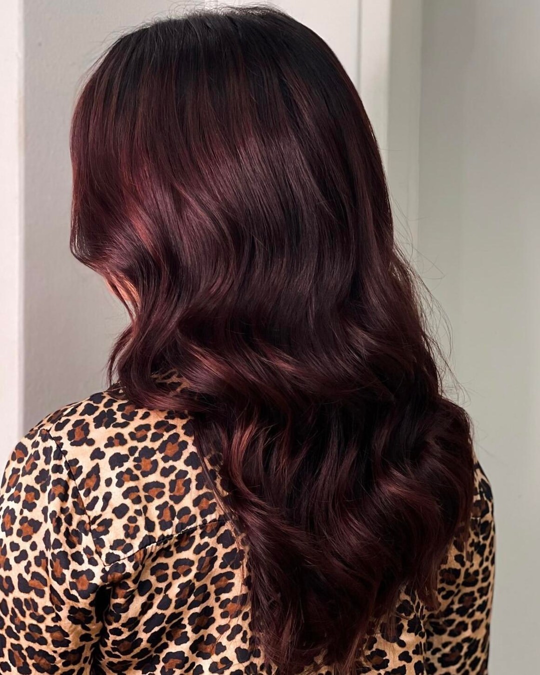 Rich Cherry Cola Waves With Copper Red Undertones
