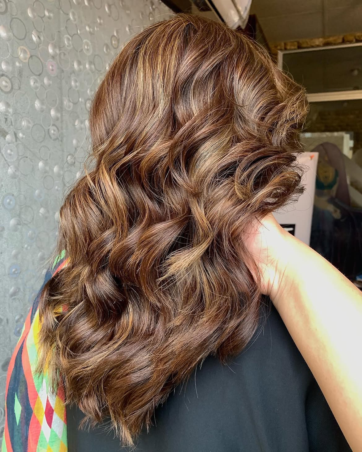Rich Cinnamon Brown With Warm Sunkissed Highlights