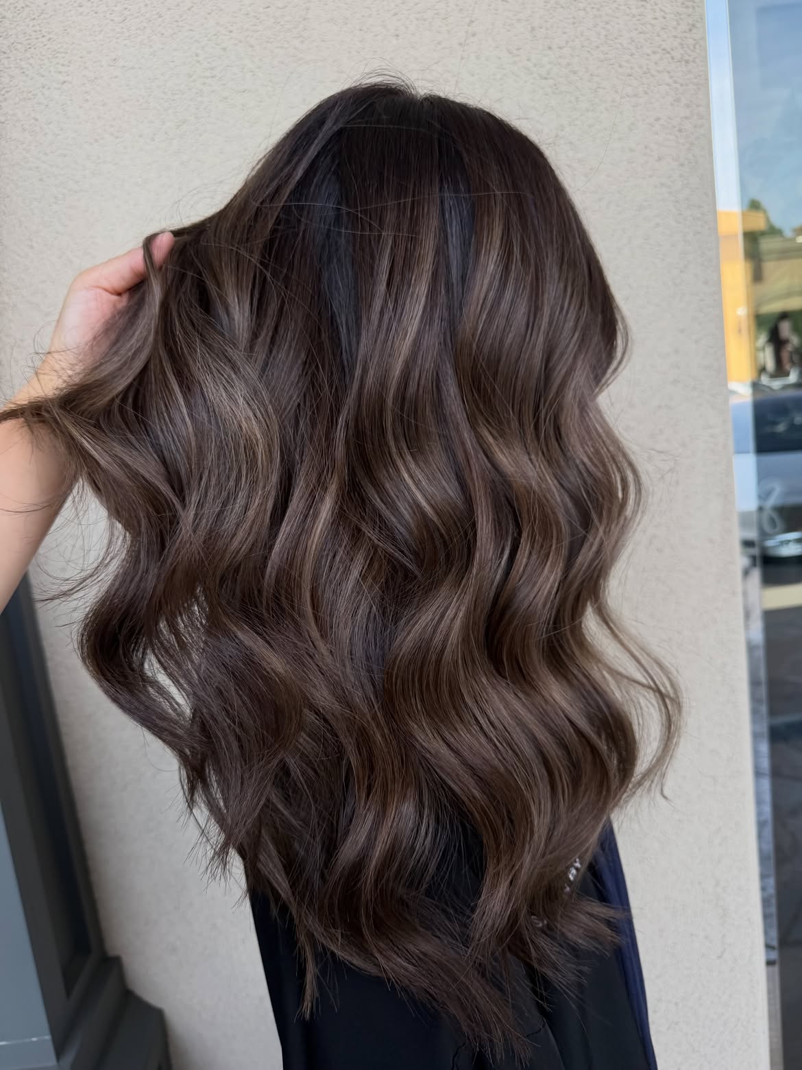 Rich Mocha Brown With Subtle Ashy Highlights