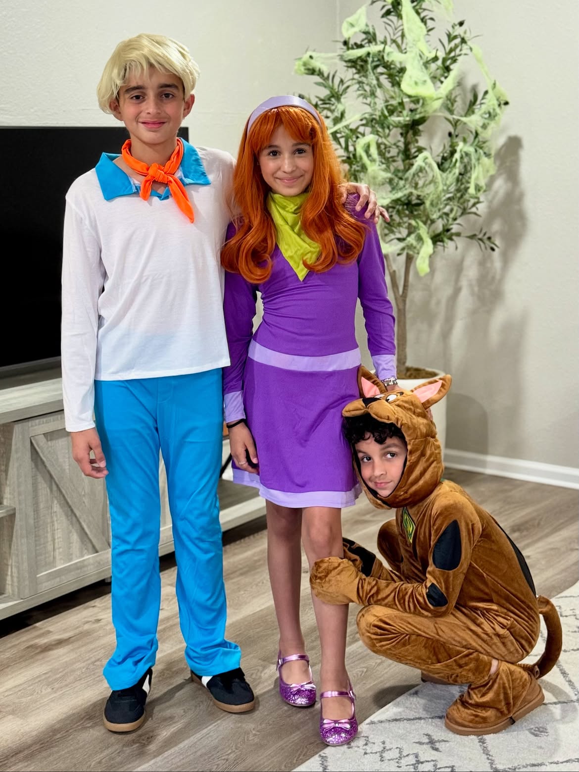 Scooby-Doo Gang Halloween Costume Trio