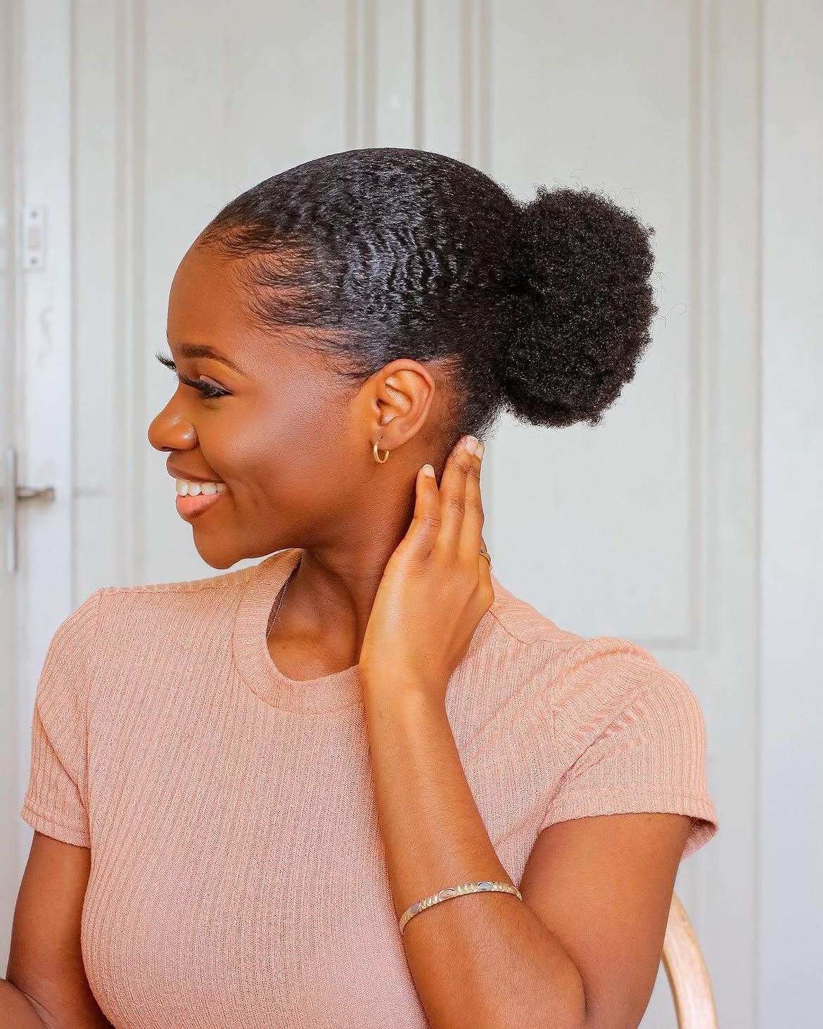 Sleek High Puff With Defined Edges