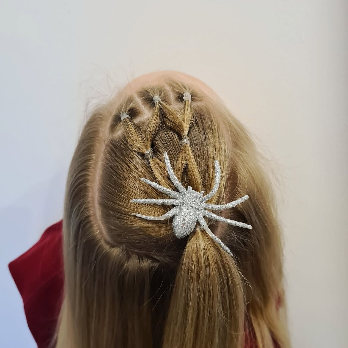 Spooky Spider Web Braids With Glitter Accent