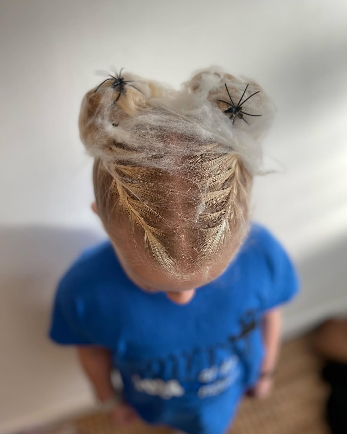 Spooky Spiderweb Space Buns For Halloween