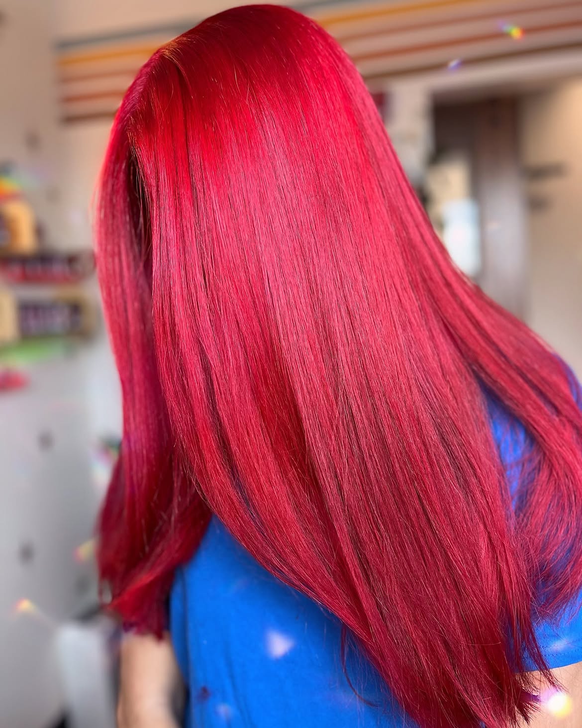 Vivid Crimson Red All-Over Color