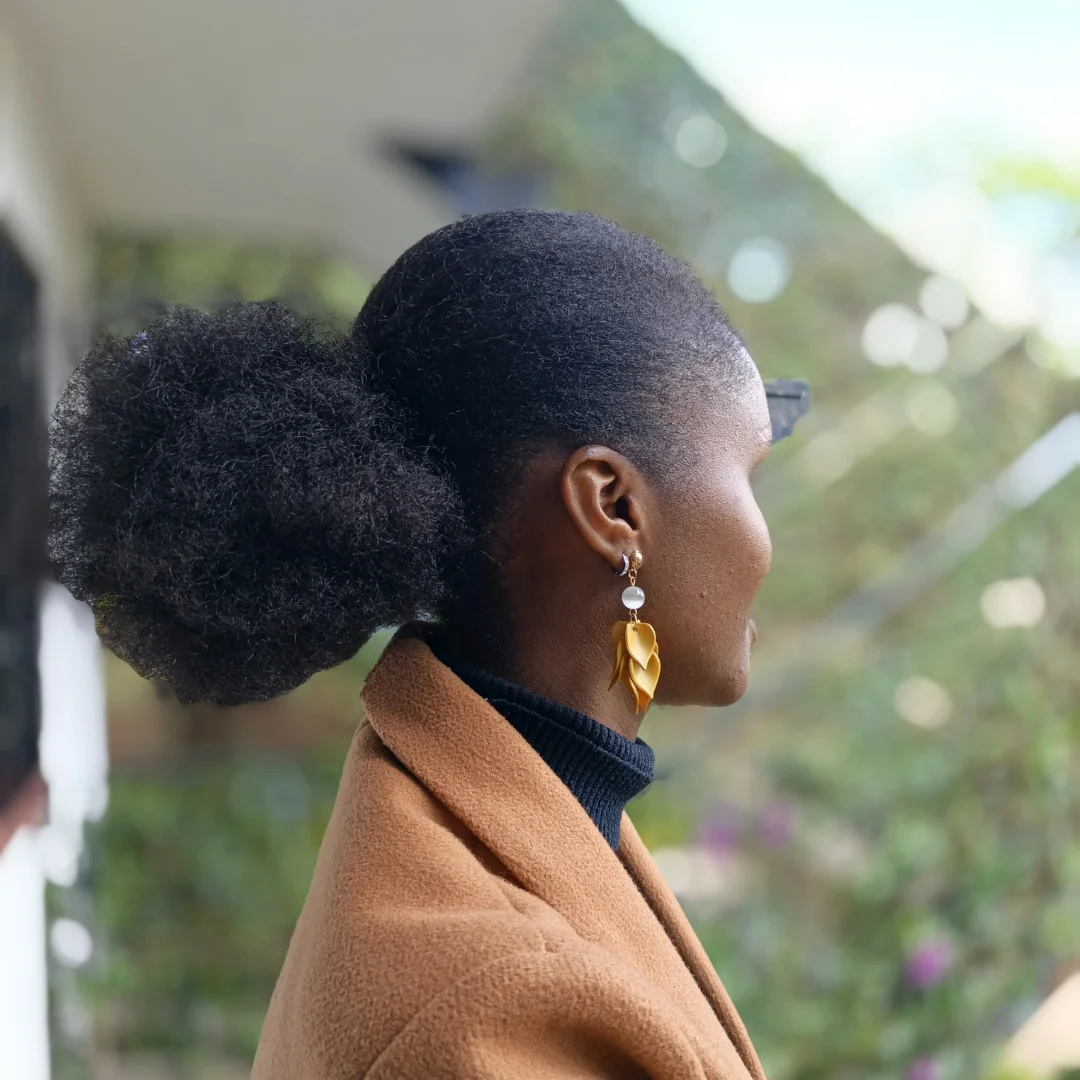 Voluminous High Puff On Type 4c Coils